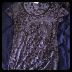 Lavish black/grey layered shirt